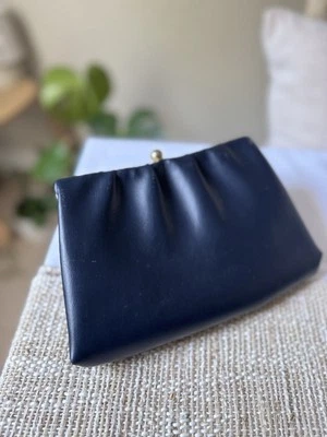 Bolso de Mano Smith's Cuero Good Bay City Azul Marino  Foto 1 de 4