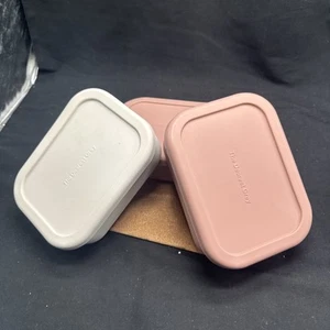 The Dearest grau Silikon 3 Fächer Medium Bento Box - Mahlzeitenzubereitung - Bild 1 von 8