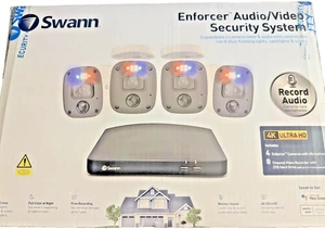 SWANN ENFORCER 4K, 4 CAMERA, SECURITY SYSTEM,   # SWDVK-856804M      (E3) - Picture 1 of 8