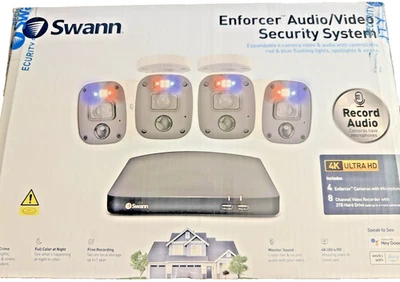 SWANN ENFORCER 4K, 4 CAMERA, SECURITY SYSTEM,   # SWDVK-856804M      (E3) - Image 1 of 4