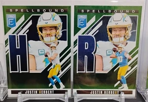 2025 Donruss Elite - JUSTIN HERBERT Spellbound "H" & "R" - Picture 1 of 1