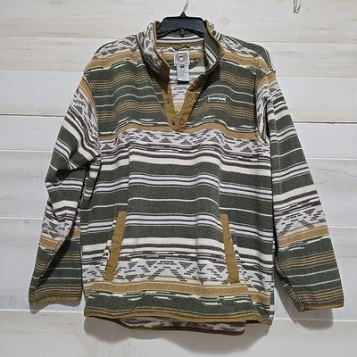 Suéter Cinch Para Hombre XL Azteca Polar Polar Polar 1/4 Pullover a Presión Occidental Exterior  Foto 1 de 4