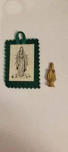 Estatuilla de bolsillo San Niño Jesús de Praga baratija antigua mini 1" H metal - Imagen 1 de 6