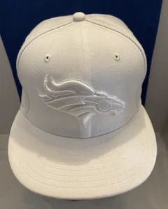 New Era 59fifty NFL Denver Broncos All White Logo Herren Fitted Cap Mütze 7 1/2 - Bild 1 von 9