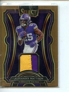 2019 Panini Select #RS-21 Alexander Mattison Rookie Swatches Copper Prizm #/49 - Picture 1 of 2
