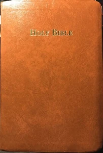 Holy Bible Revised Standard Version 2nd Ed. 1963 Cokesbury Brown Like New - Imagen 1 de 8