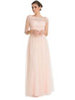 Chi Chi London  Nude Embroidered Maxi Party Occasion Dress  10 Nude