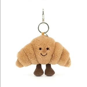 Jellycat Small Amuseable Croissant Bag Charm Soft Plush Key Ring Authentic Plush - Picture 1 of 8