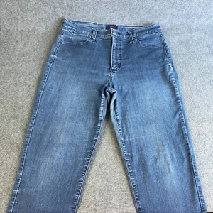 Vintage NYDJ Not Your Daughters Jeans Womens Size 10 Blue Lift Tuck Denim Ankle - Imagen 1 de 12