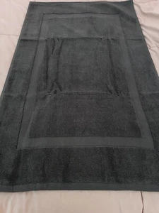 veeyoo Luxus Badematte Bodenhandtuch Set zweier 100% Baumwolle grau NEU - Bild 1 von 6