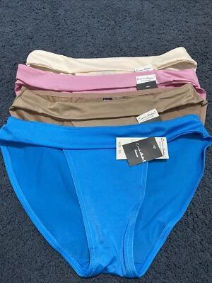 Pack Of 4 Carrie Amber Intimates Women's Nylon High Cut Panty size XL , NWT - Image 1 of 4