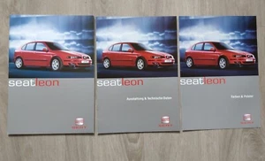 Seat Leon Prospekt 07.2000 + Farben und Polster + Ausstattung & technische Daten - Picture 1 of 9