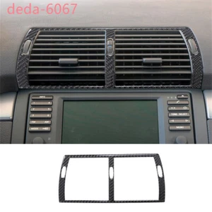 Cubierta de salida de ventilación de aire central de fibra de carbono apta para accesorios BMW X5 E53 2000-06 - Imagen 1 de 13