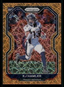 2020 Panini Prizm Prizms Orange Lazer #315 K.J. Hamler - Picture 1 of 2