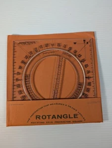Protractor LabIndustries Rotangle Rotating Axis Protractor Square w/ Instruction - Picture 1 of 4