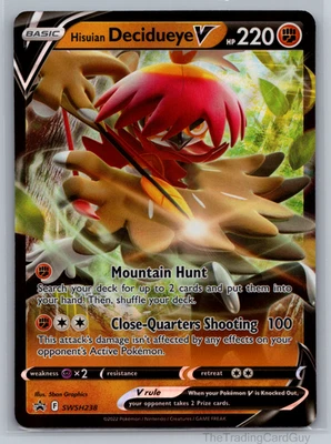 Hisuian Decidueye V Promo SWSH: Sword & Shield Promo Cards SWSH238 NM - Image 1 of 4