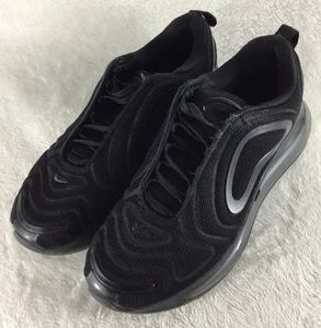 Nike Air Max 720 Zapatos Mujer Talla 8 Triple Negro Malla AR9293-006 Tenis - Imagen 1 de 9
