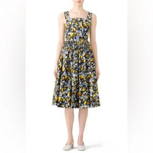 Marni Square Neck Citrus Full Skirt Dress IT 38 US 2 - Picture 1 of 6