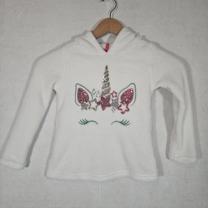 Cynthia Rowley White Soft Fleece Unicorn Hoodie for Girls - Picture 1 of 4