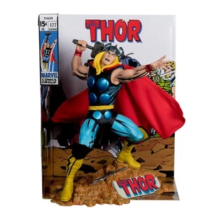 McFarlane Marvel Thor 1:6th Scale Collectible with Scene & Comic (The Mighty Tho - Picture 1 of 10