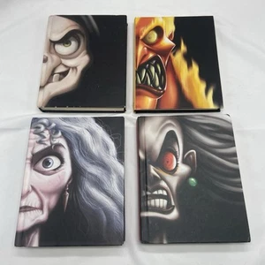 Juego de libros de tapa dura de villano de Disney Grimhilde Gothel Cruella Hades SIN CUBREPOLVOS - Imagen 1 de 18