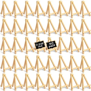 6 Inch Natural Wooden Mini Easel Artist Mini Easel Stand Wood Artist Tabletop... - Picture 1 of 7