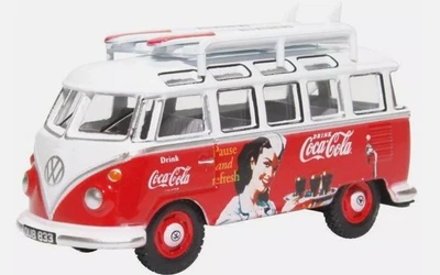 OXFORD DIECAST, VOLKSWAGEN Tipo 1 Bus con surf COCA-COLA, 1/76,  OXF76VWS008C - Immagine 1 di 2