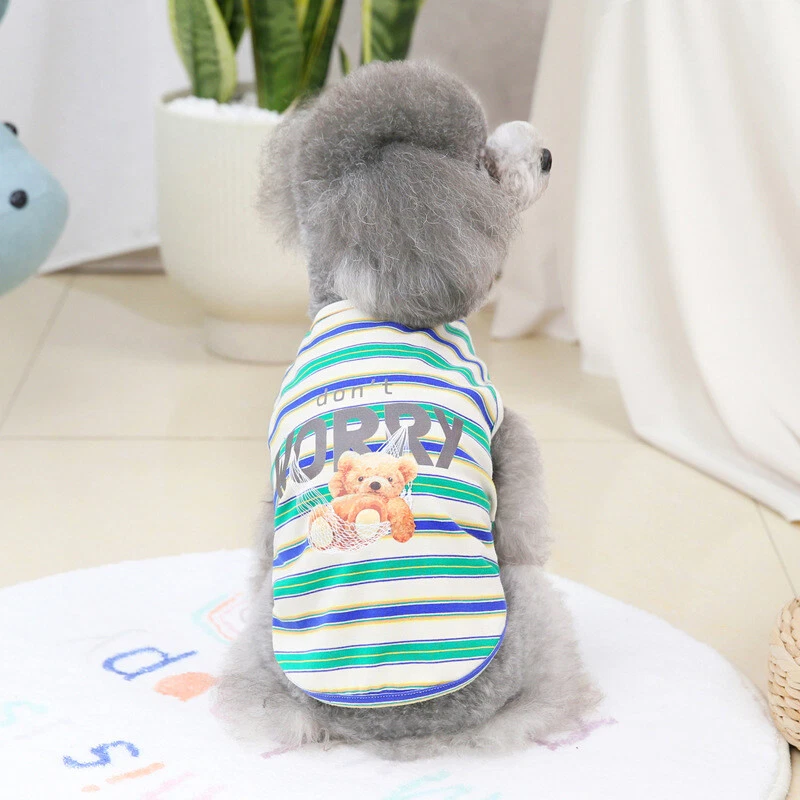 Pet Dog Clothes T-Shirt Vest Clothing Puppy Cat Cute Printed Costume Apparel ☆ - Image 1 of 4