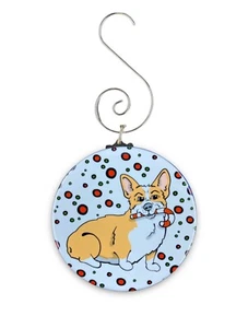 Galés Corgi Adorno de Caña de Caramelo Hecho a Mano Fiesta Perro Decoración Regalo - Cervatillo - Imagen 1 de 8