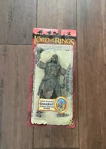 El Señor de los Anillos Dos Torres Shagrat Mordor Uruk-HaI Guerrero Orco 2002 ToyBiz Nuevo en Caja - Imagen 1 de 9