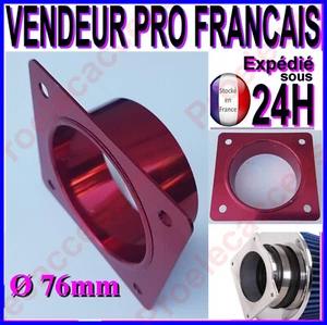 ADAPTATEUR 76MM PLATINE POUR MONTAGE D'ADMISSION FILTRE A AIR CORNET DEBIMETRE - Picture 1 of 3