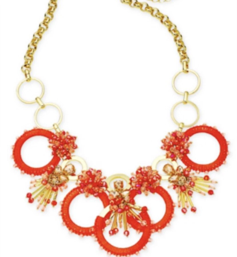 Collar KS22 $148 Kate Spade ENVUÉLVELO PIEDRA CORAL Y CUENTAS Foto 1 de 4
