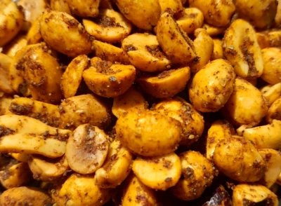 🦀 1/2 lb - KETO Maryland Old Bay Cacahuetes tostados secos aptos para diabéticos bajos en carbohidratos Foto 1 de 2