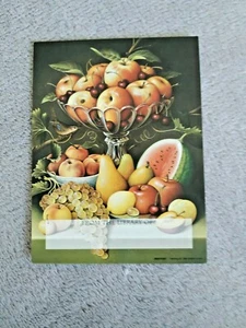 Foto Ansichtskarte Garten Früchte Essen Postkarte Geschenkidee Kunst selten Retro Farbe - Bild 1 von 2