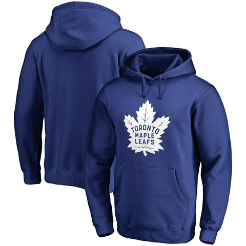 Toronto Maple Leafs Fanatics Branded Primary Logo Pullover Hoodie Blue Size 3XL Cover