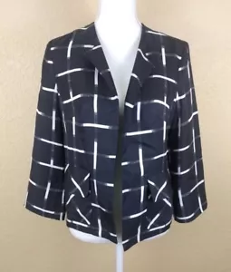 Pendleton Damen Seidenblazer Gr. 6 schwarz vorne offen Jacke Karriere Taschen Small - Bild 1 von 7