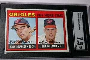 1967 Topps baseball BELANGER / DILLMAN #558 graded SGC 7.5 NM+ (HIGH END CARD) - Picture 1 of 2