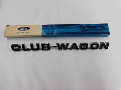 Nuevo de Lote Original Ford 1975 1979 Econoline Van Club Wagon emblema adorno 1976 1977 1978 Foto 1 de 4