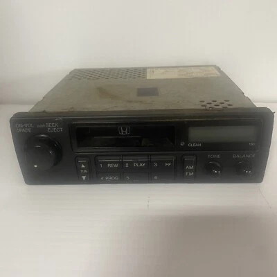 Vintage OEM Honda Stereo Radio Cassette Tape Radio 08A01-521-310 Not Tested (A) - Image 1 of 4