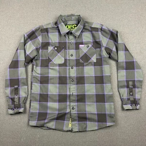Dixxon Flannel Shirt Youth XL DFC Youth Division Button Down Long Sleeve Plaid - Picture 1 of 8
