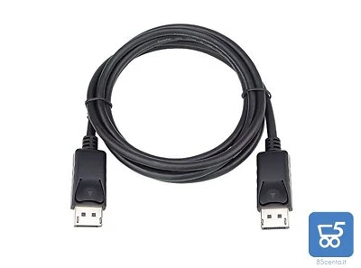 NO BRAND Cavo DisplayPort Lungo 2,5Mt V 1.4 8K 4k Audio M/M Pc Monitor Pro Dell Hp Lenovo
