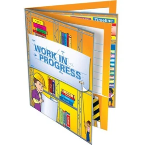 Work-in-Progress 4-Pocket Folders - 12 folders - Bulk School Supplies Take Ho... - Picture 1 of 4
