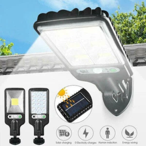 600W LED Solar Wall Light Motion Sensor Outdoor Garden Security Street Lamp IP65 - Picture 1 of 10