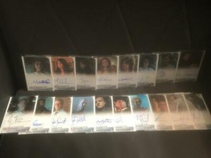 X-FILES SEASON 10 & 11 AUTOGRAPH LOT (18 DIFFERENT) 