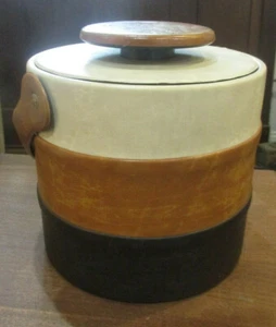 RETRO EISKÜBEL BRAUN HELLBRAUN KUNSTLEDER & WILDLEDER ELMAR HERVORRAGENDER ZUSTAND CO. BAR ZUBEHÖR - Bild 1 von 8