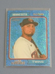 2023 Topps Heritage Chrome #359 Luis Arraez Blue Sparkle Refractor Twins - Picture 1 of 2