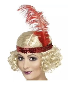20s Ladies Charleston Flapper Fancy Dress Wig & Headband Read Description - Picture 1 of 1