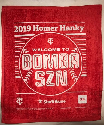MINNESOTA TWINS 2019 Homer Hanky BOMBA SZN Cover