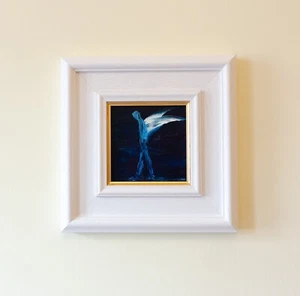 Angel 999965 - Original Oil painting on canvas 6x6inch (unframed) NEW! - Picture 1 of 5