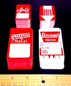 ⭐TOP PICK!⭐ 200/PACK SALE PRICE TAGS ASSORTED CLOTHING RETAIL STORE (200+ SOLD) - Picture 1 of 2